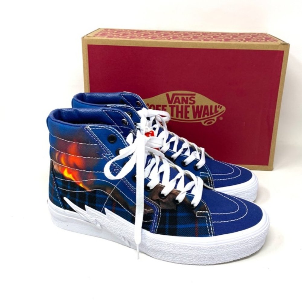 💖MEGA SALE💖VANS SK8-HI Bolt Big Reveal Navy Women High Canvas VN0A5JIV1P4 - Picture 7 of 10